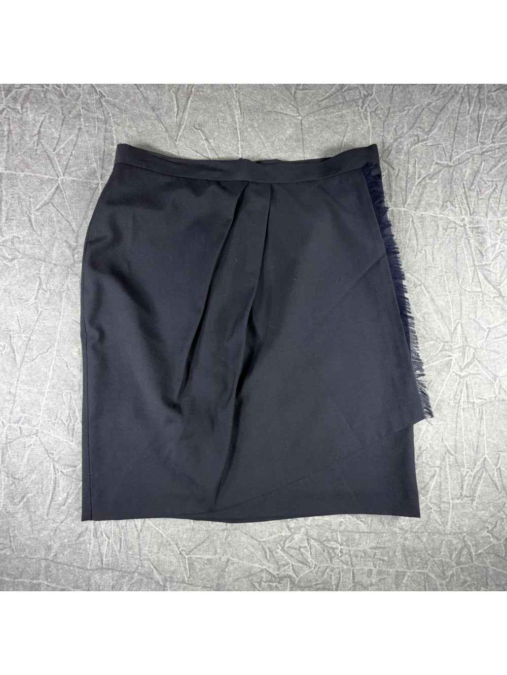 Brooks Brothers Casual 100% Wool Women's 12 Navy Skirt